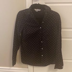 Classic fit polka dot button down. Size xs